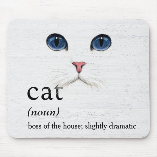 CAT-Definition für Weißholz Mousepad (Vorne)