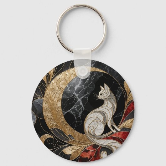 Cat Deko Schlüsselanhänger (Rückseite)