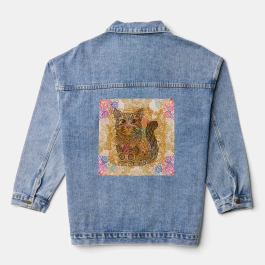 Cat Denim Jacket Jeansjacke (Rückseite)