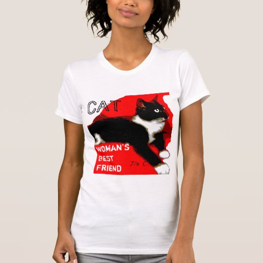 CAT, der beste Freund-T-Shirt der Frau T-Shirt (Vorderseite)