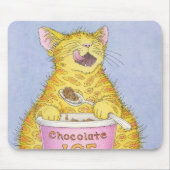 CAT, der Eiscreme isst Mousepad (Vorne)