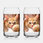 "CAT Design Bedrucktes Set aus Glas, Packung mit 2 Dosenglas (Rückseite)