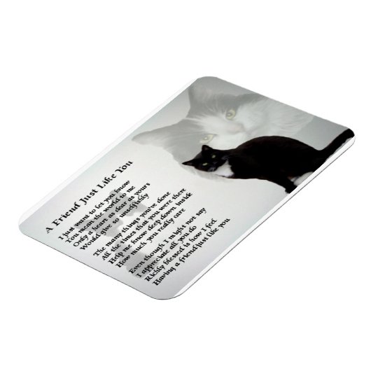 Cat Design Freund Geem Magnet (Linke Seite)