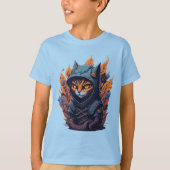 Cat Design Kid's T - Shirt. T-Shirt (Vorderseite)