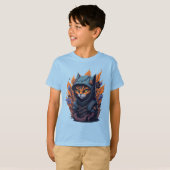 Cat Design Kid's T - Shirt. T-Shirt (Vorne ganz)