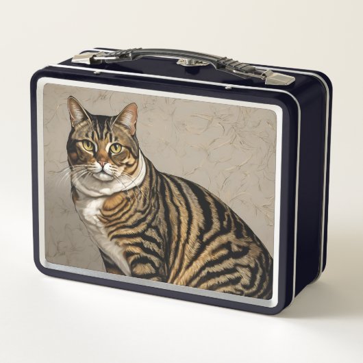 Cat Design Metal Lunchbox (Rückseite)