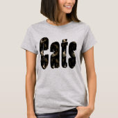 Cat Dimensional Logo aus Ragdoll Katzen, T-Shirt (Vorderseite)