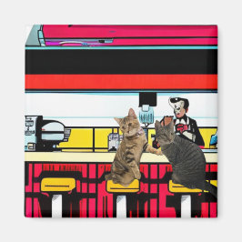 Cat Diner Magnet