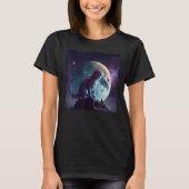 Cat Dinosaur Moon T-Shirt (Vorderseite)