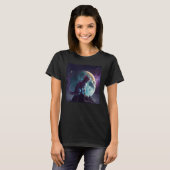 Cat Dinosaur Moon T-Shirt (Vorne ganz)