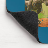 Cat Dinosaur Trex Selfie Funny Meme Humor Boys Gir Mousepad (Ecke)