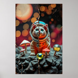 Cat Disco Poster