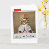 Cat Doctor Funny Card Karte (Gelbe Blume)