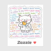 cat doctor stickers aufkleber (Blatt)