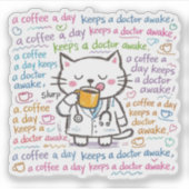 cat doctor stickers aufkleber (Vorderseite)