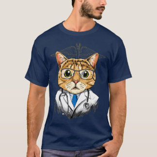 Cat Doctor Vet Veterinary Animal Lover T-Shirt