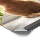 Cat Dog Ausblick aus dem Fenster Poster (Ecke)