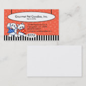 Cat Dog Bone Appetit! Gourmet Pet Foods Tomato Visitenkarte (Vorne/Hinten)