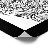 Cat Dog Fantasy Foods Creature Scifi Farbseite Poster (Ecke)
