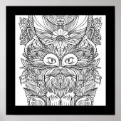 Cat Dog Fantasy Foods Creature Scifi Farbseite Poster (Vorne)