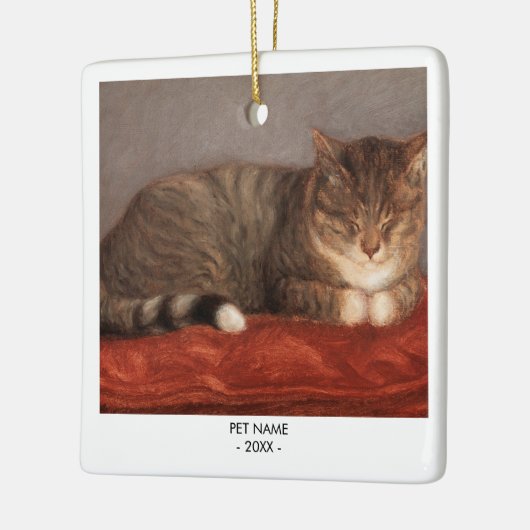 Cat Dog Foto Pet Memorial Geschenk Weihnachten Keramikornament (Links)