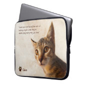 Cat Dog für benutzerdefinierte Fotos mit Vorgabe v Laptopschutzhülle (Vorderseite Links)