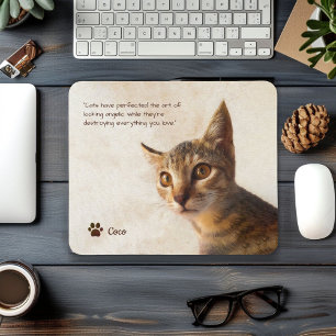 Cat Dog für benutzerdefinierte Fotos mit Vorgabe v Mousepad