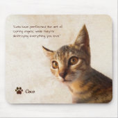 Cat Dog für benutzerdefinierte Fotos mit Vorgabe v Mousepad (Vorne)