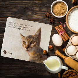 Cat Dog für benutzerdefinierte Fotos mit Vorgabe v Schneidebrett