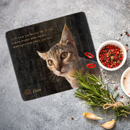 Cat Dog für benutzerdefinierte Fotos mit Vorgabe v Schneidebrett
