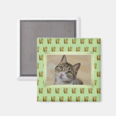 Cat Dog Liebe Pad Print Pet Foto Magnet (Vorderseite/Rückseite)
