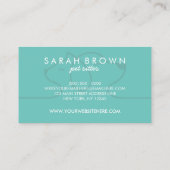 Cat Dog Line Logo Petsitter Green Visitenkarte (Rückseite)