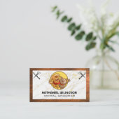 Cat Dog Logo | Pet Grooming Scissors Visitenkarte (Stehend Vorderseite)