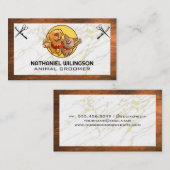 Cat Dog Logo | Pet Grooming Scissors Visitenkarte (Vorne/Hinten)