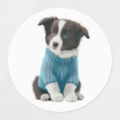 Cat Dog Mouse Picture Classic Label Etiketten (Design 2)