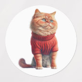 Cat Dog Mouse Picture Classic Label Etiketten (Design 1)