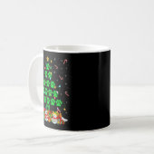 Cat Dog Paw Christmas Tree Lights Puppy Dog Cat Lo Kaffeetasse (Vorderseite Links)