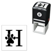 Cat Dog Paw Druck über Single Fett Anfangs Permastempel (Beispiel)