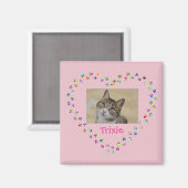 Cat Dog Paw druckt Personalisiertes Foto Magnet (Vorderseite/Rückseite)