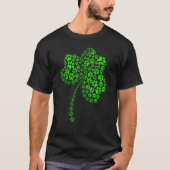 Cat Dog Paw Shamrock St Patrick's Day Paws T-Shirt (Vorderseite)