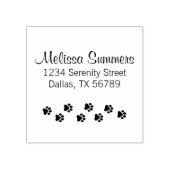 Cat Dog Pet Paw-Adresse Gummistempel (Prägung)