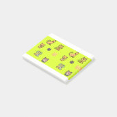 Cat Dog Pets Paws Fur Pattern Young Fluffy Post-it Klebezettel (angewinkelt)