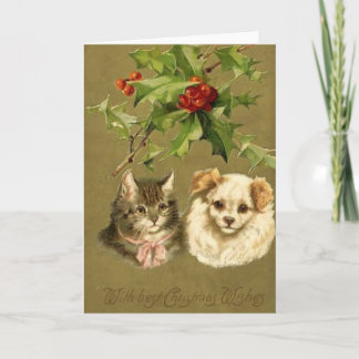 Cat & Dog’s Christmas Card Feiertagskarte