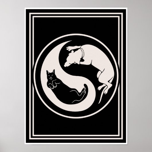 Cat-Dog Yin-Yang Poster (Vorne)