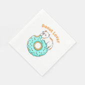 Cat Donut Lover Serviette (Ecke)