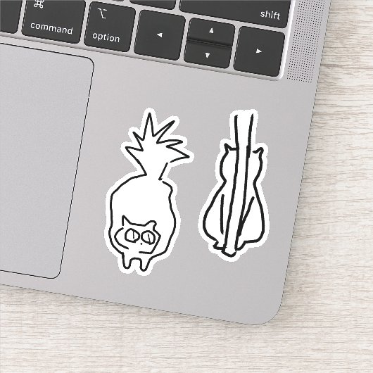 Cat doodle assor #5 aufkleber (Detail)