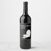 Cat Doodle streichen Weinetikett (Vorderseite)