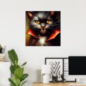 Cat Dracula Poster (Heimbüro)