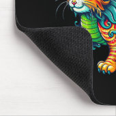 Cat Dragon Happy Chinese New Year 2024 Womens Mens Mousepad (Ecke)