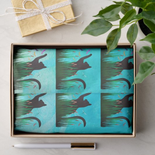 Cat & Dragons Seidenpapier (Geschenk)